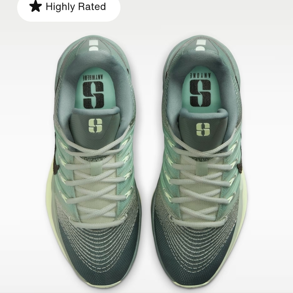 Nike Sabrina 3 Sneakers in Clay Green/ Sea Foam/ Volt/ Sequoia Colorway sz 8.5 - Picture 10 of 13